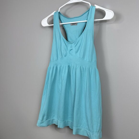 Athleta Tank Top Womens Medium Blue Racerback Empire Waist Workout Athleisure - Picture 2 of 9